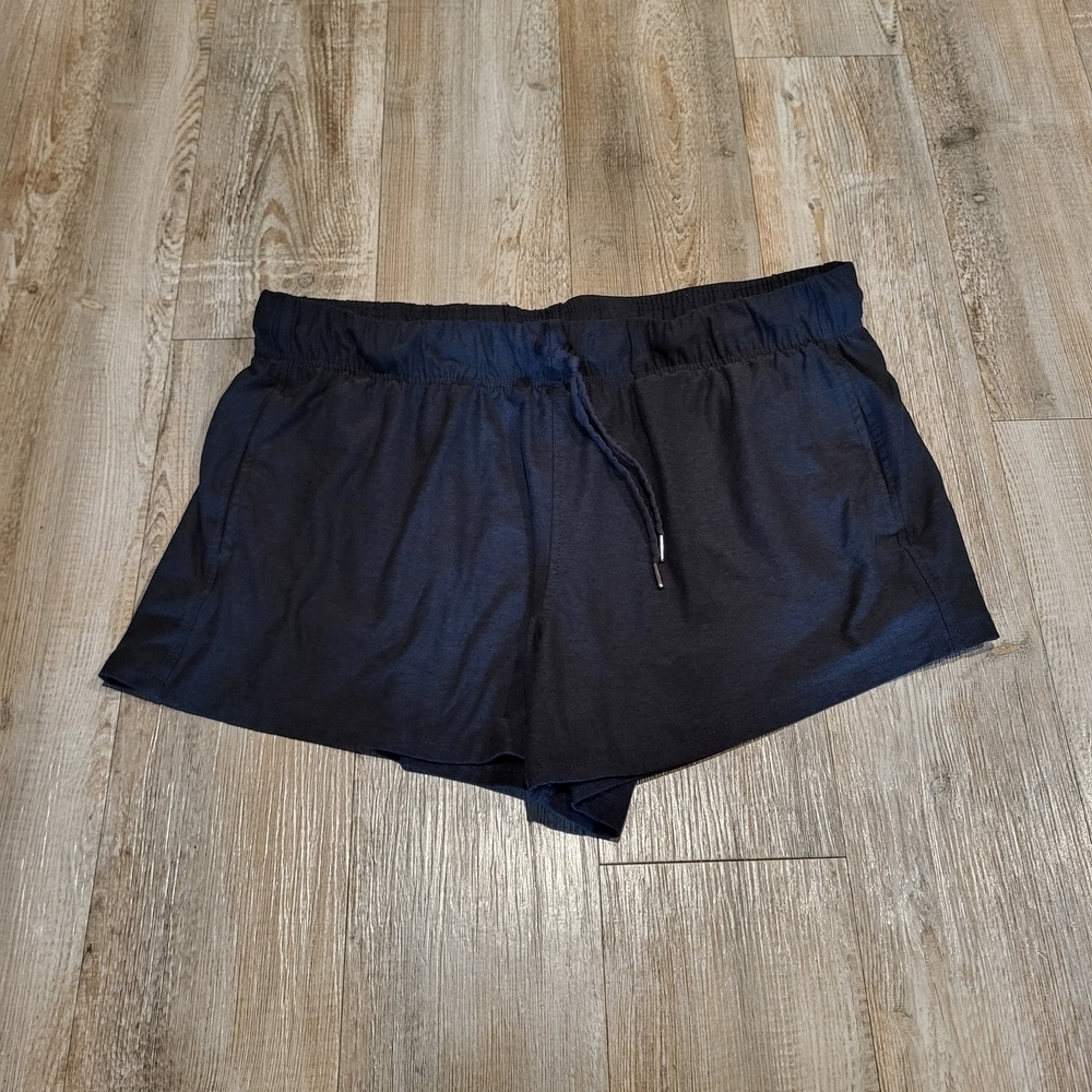 Athletic Works Black Athletic Shorts Elastic Waist Lightweight Womens Size XXL